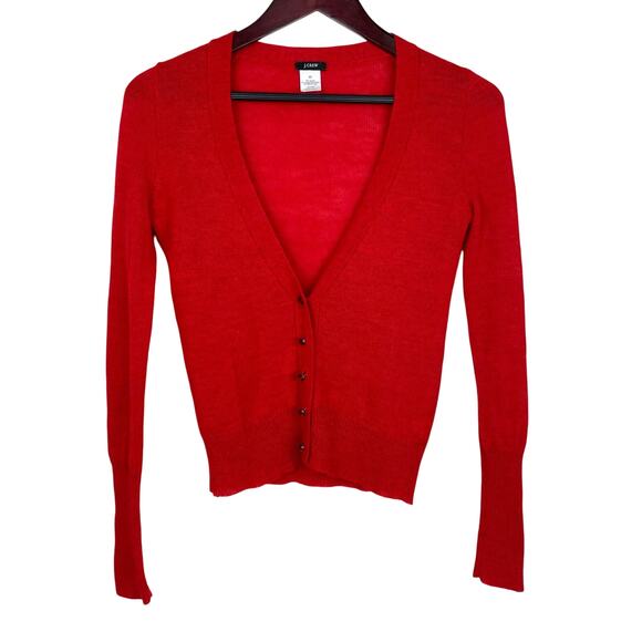 JCrew Womens Cardigan XS Wool Alpaca Rhinestone Witchy Whimsigoth Preppy Capsule - Picture 1 of 8